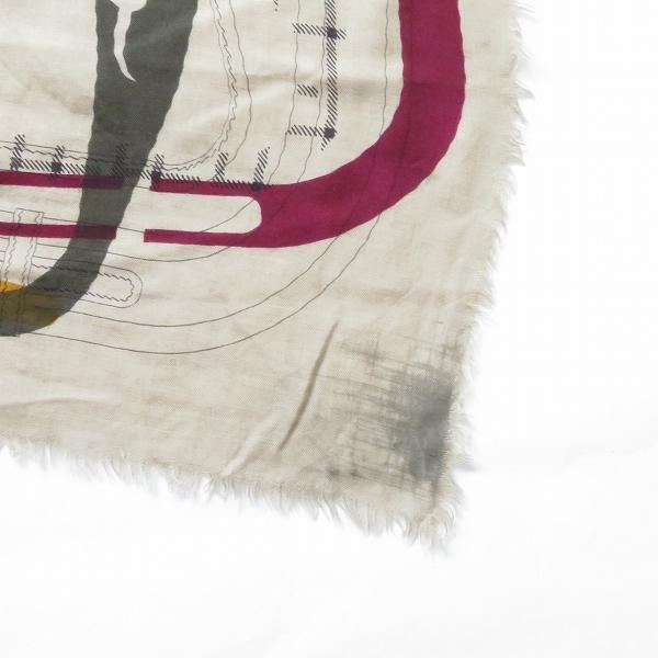 HERMES #wpzm エルメス ストール・ショール ベージュ系 大判 カマイユ  