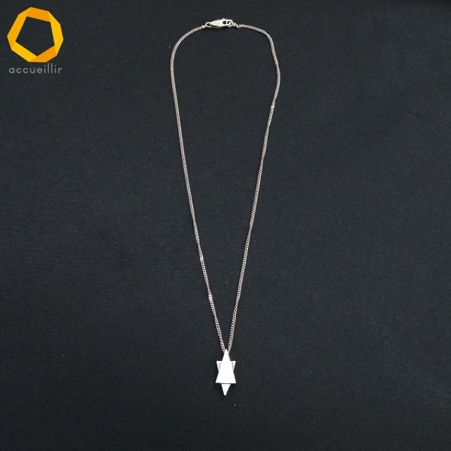 #ae グッチ GUCCI ネックレス スターオブダビデ ペンダント シルバー 925 silver スター 箱付き ユニセックス [617136] k01 |  | 01