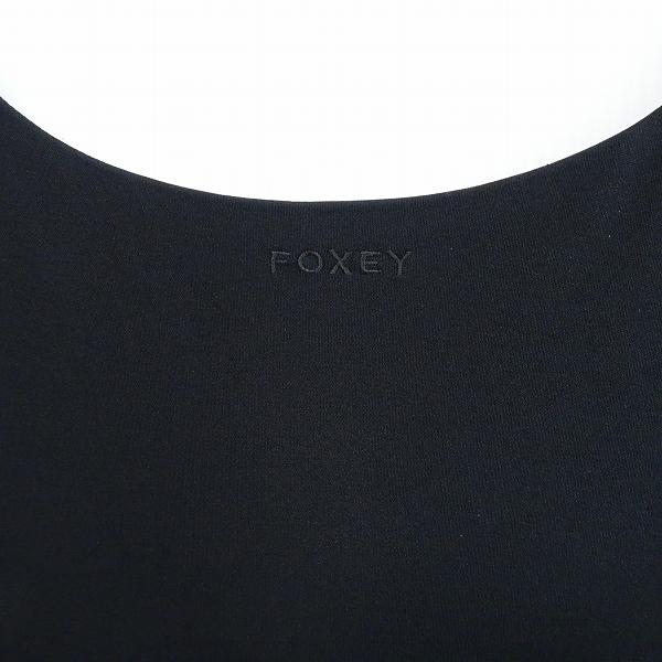 FOXEY NEWYORK VERY掲載✨ 現行 ワンピース フレア 38 ロゴ Rental Little Black Dress ten. / FOXEY ストレッチ フレアー