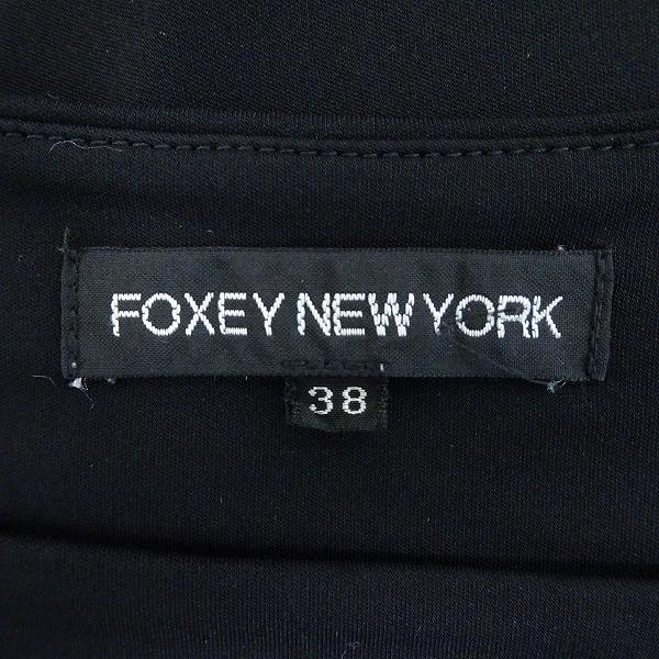 FOXEY NEWYORK VERY掲載✨ 現行 ワンピース フレア 38 ロゴ Rental Little Black Dress ten. / FOXEY ストレッチ フレアー