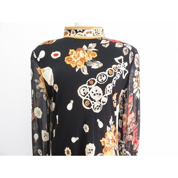 絶賛レビュー続出 Apc レオナール Leonard ワンピース 38 黒 ベージュ シルク 花柄 袖シースルー レディース 爆安プライス Mercurytimes In