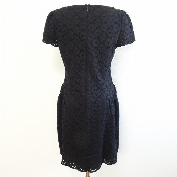 M'S GRACY❤️リボン ペプラムティアード風 花刺繍 ワンピース40 M'S GRACY❤️リボン ペプラムティアード風 花刺繍 ワンピース40 M'S