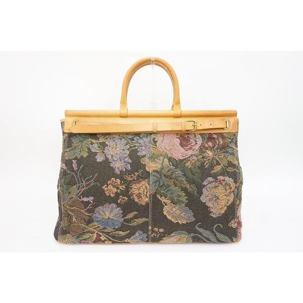 ぽっきりsale対象 Anb ラルフローレン Ralphlauren ボストンバッグ ゴブラン織り 花柄 レザー 緑 大きめ レディース 通販限定 Www Skylanceronline Com