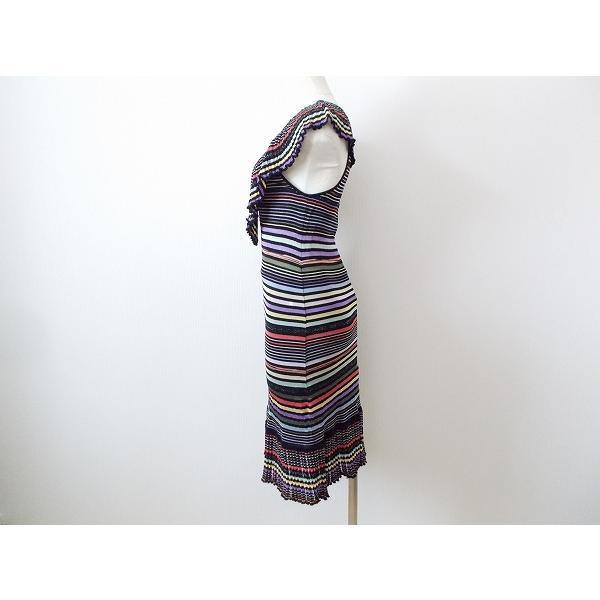 MISSONI #snc ミッソーニ ワンピース 42 黒 マルチカラー ニット