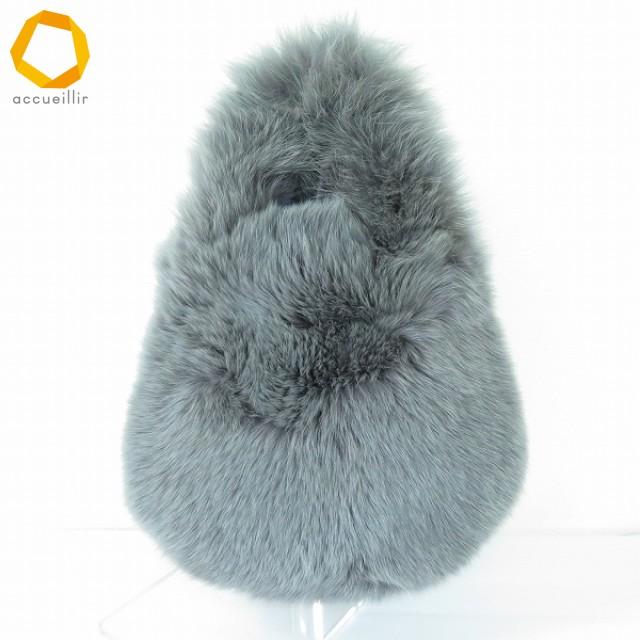 wb ラドロー LUDLOW ハンドバッグ ファーバッグ グレー系 緑系