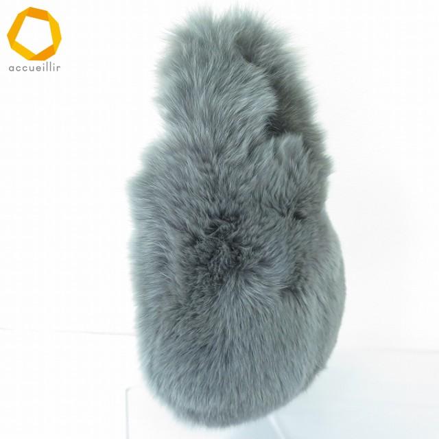 wb ラドロー LUDLOW ハンドバッグ ファーバッグ グレー系 緑系