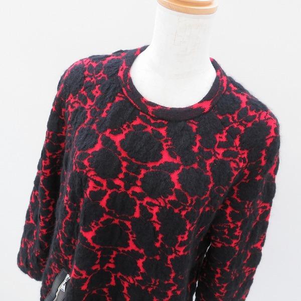 wpc ルイヴィトン LOUISVUITTON ニット セーター XS 黒 赤 モヘア混  
