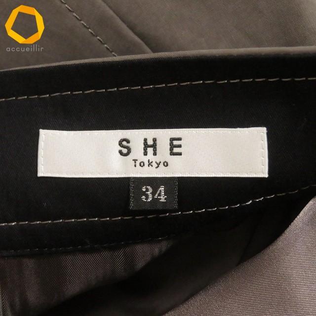 anc シートーキョー SHE Tokyo スカート 34 茶系 S-SK-127B 店舗限定