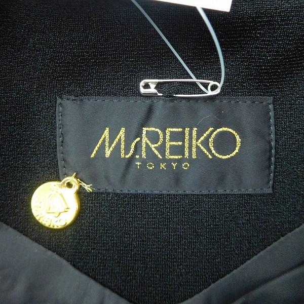 wnc ミズレイコ MS.REIKO コート 9 黒 ノーカラー ストール風 ポケット