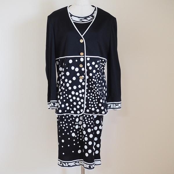 Apc レオナール Leonard セットアップ L 黒 Leonard 白 6576 6576ならショッピング ランキングや口コミも豊富なネット通販 更にお得なpaypay残高も スマホアプリも充実で毎日どこからでも気になる商品をその場でお求めいただけます ファッション ドット 黒 金