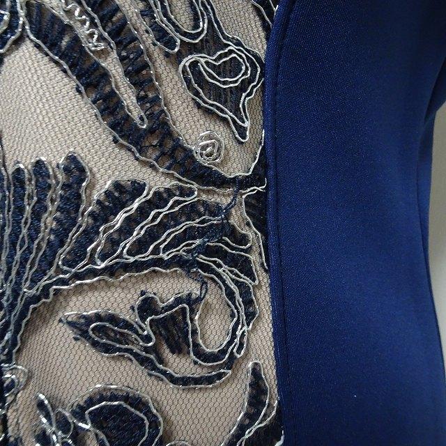 snc タダシショージ TADASHI SHOJI ワンピース 4 青 ベージュ系  