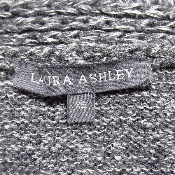 wnc SALE ローラアシュレイ LAURAASHLEY カーディガン XS グレー