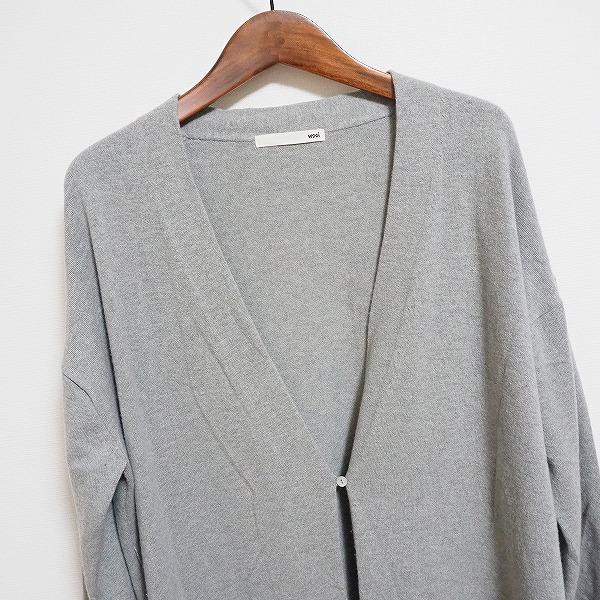 evam eva #wnc エヴァムエヴァ wool グレー カーディガン ニット 