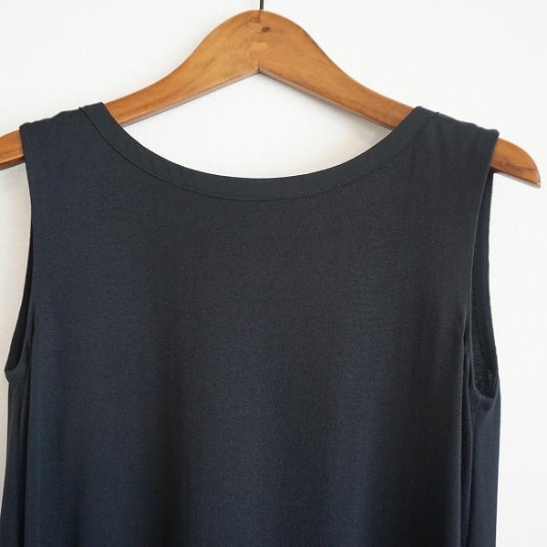 #snc フォクシーニューヨーク FOXEY NEW YORK ワンピース 38 黒 ノースリーブ チュニック ニット プリーツ レディース [670513] | FOXEY NEW YORK | 02