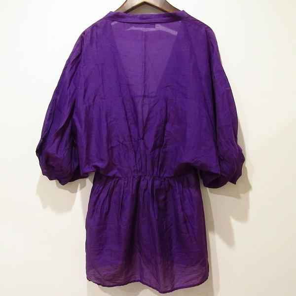 ステファネル（STEFANEL） #snc シャツブラウス S 紫 シルク混 