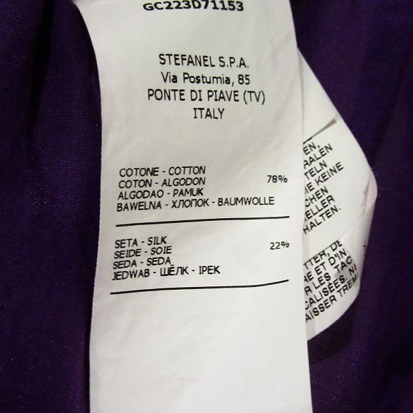 ステファネル（STEFANEL） #snc シャツブラウス S 紫 シルク混 