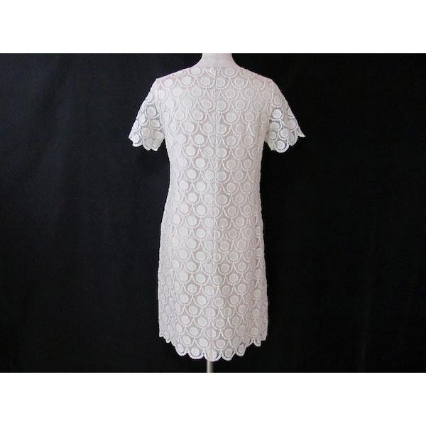 Harrods #snc ハロッズ ワンピース 2 アイボリー 半袖 総柄 レース  