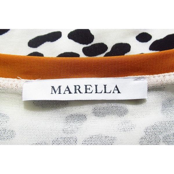 MARELLA #snc マレーラ ワンピース M 白 黒 ノースリーブ レディース 