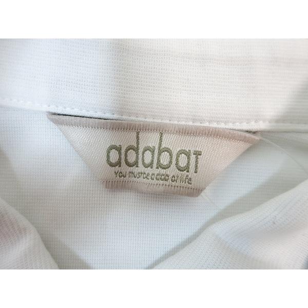 新品未使用☆adabat☆撥水加工☆ワンピース☆38 adabat（アダバット） #snc ワンピース 38 白 水色 ポロシャツ ゴルフ