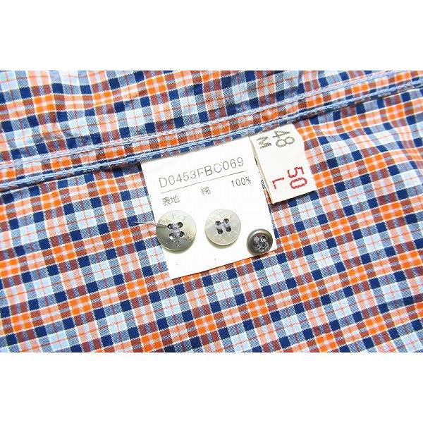 PAPAS メンズ半袖シャツ ボタンダウン Mサイズ 日本製 リネン100%◇Papas パパス チェック柄 半袖 ボタンダウン BD