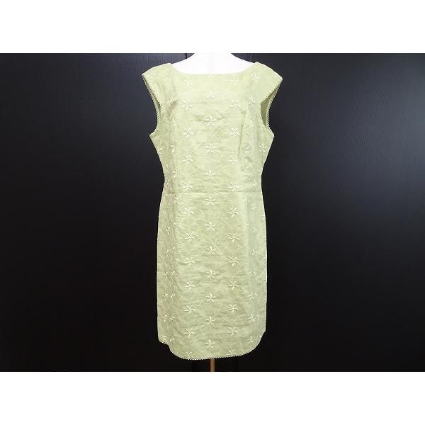 Snc タルボット Talbots ワンピース 14 黄緑系 大きいサイズ ノースリーブ 花刺繍 レディース 6146 6146 アクイールヤフーショップ 通販 Yahoo ショッピング