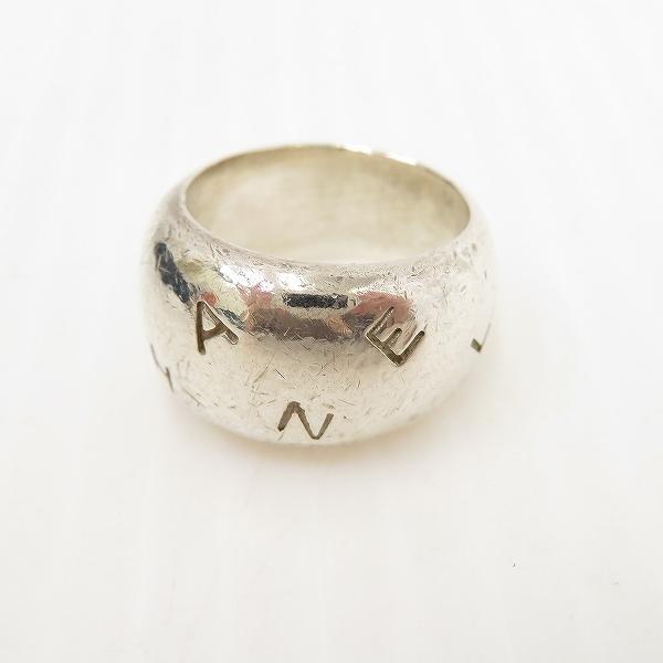 CHANEL（シャネル） #anza リング 指輪 ワイド ドーム ロゴ 13号