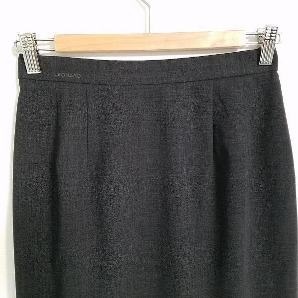 apc レオナール LEONARD スカート 67-93 グレー系 台形 レディース  