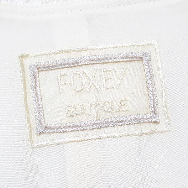 FOXEY #snc フォクシー ワンピーススーツ 38 オフホワイト 半袖 シルク 