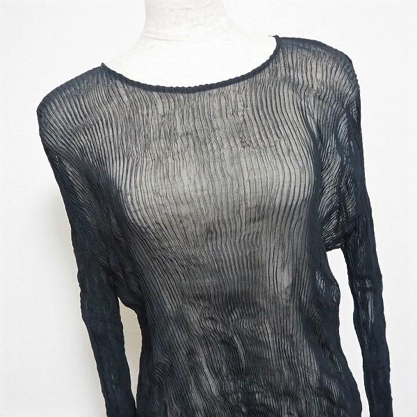 ISSEY MIYAKE #apc イッセイミヤケ ISSEYMIYAKE カットソー L 黒 ISSEY MIYAKE #apc イッセイミヤケ ISSEYMIYAKE カットソー L 黒