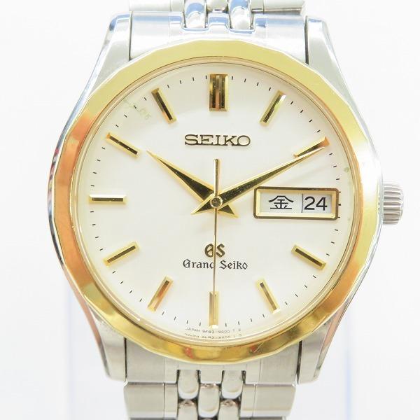 #anw グランドセイコー GRANDSEIKO 腕時計 デイデイト 9F83-9A10 ゴールド シルバー 18KTベゼル SS クオーツ メンズ [704900]｜acil｜02