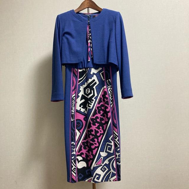 apc レオナール LEONARD セットアップ ツーピース ワンピーススーツ 38  