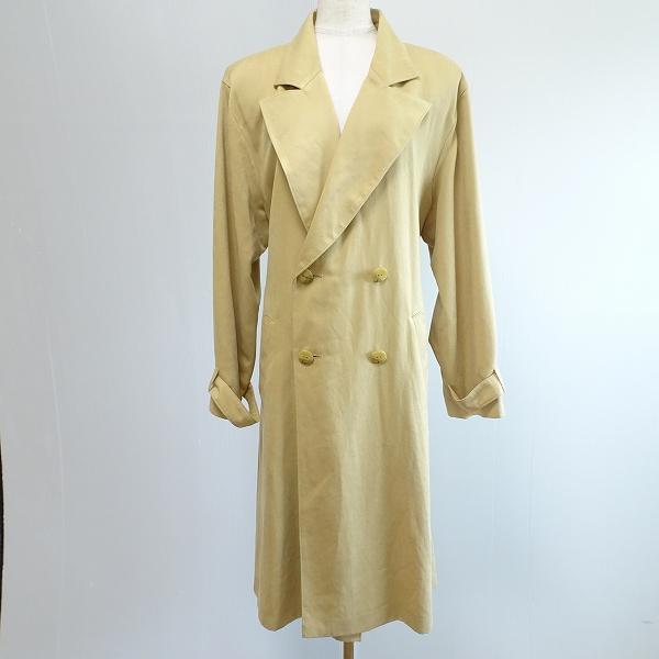 anc レリアン Leilian コート 13+ ベージュ系 ダブル ロング ベルト  