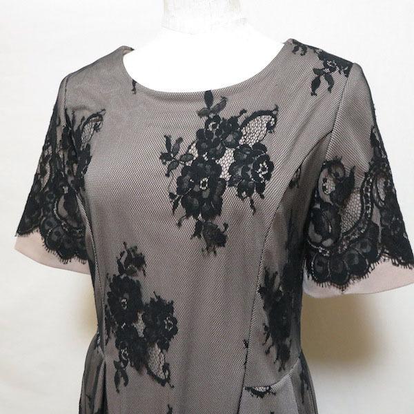 snc クリスセリーン CHRISCELIN ワンピース 40 黒 ベージュ