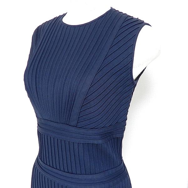 #snc タダシショージ TADASHI SHOJI セットアップ ノースリーブ ひざ丈 プリーツ バックジップ XXS 紺系 レディース [722011] |  | 02