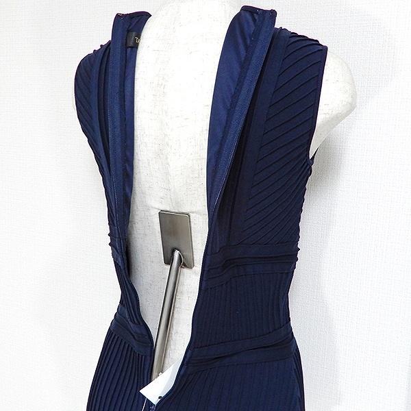 #snc タダシショージ TADASHI SHOJI セットアップ ノースリーブ ひざ丈 プリーツ バックジップ XXS 紺系 レディース [722011] |  | 04
