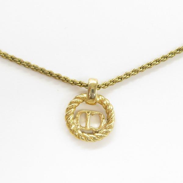 #anza クリスチャンディオール ChristianDior ネックレス ゴールド くすみ CD ロゴ ツイスト Germany刻印 レディース [724422] | Christian Dior | 02