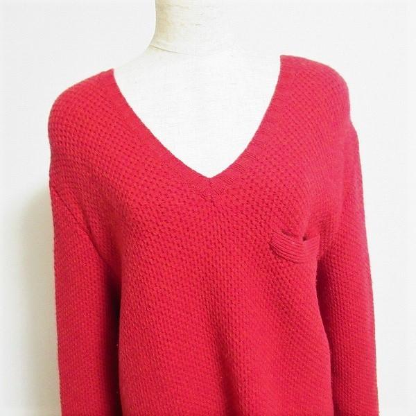 sacai #wnc サカイ チュニック 1 赤系 ニット 異素材 ウール シルク  