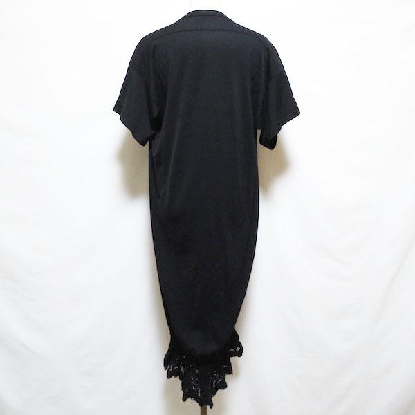 ZUCCa（ズッカ） #snc ワンピース M 黒 ブラック 半袖 裾レース