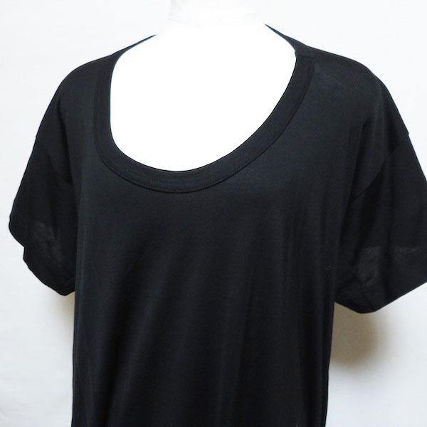 ZUCCa（ズッカ） #snc ワンピース M 黒 ブラック 半袖 裾レース