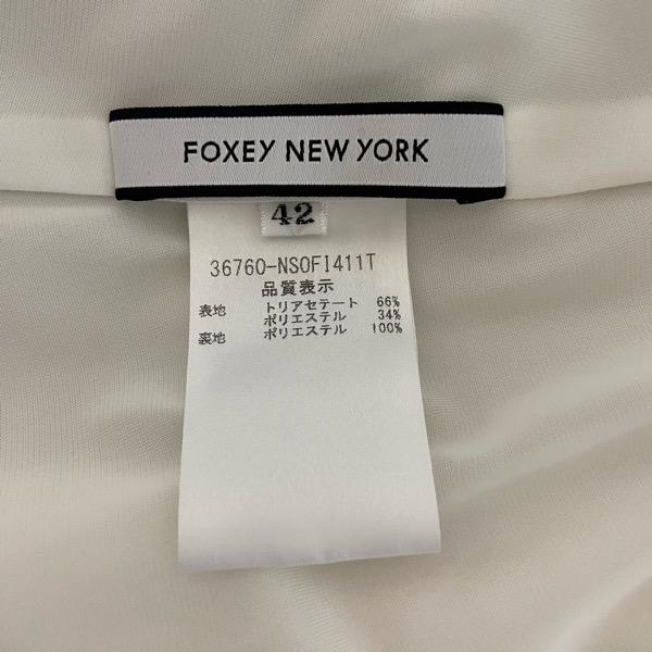 snc フォクシーニューヨーク FOXEY NEW YORK ワンピース 42 白 36760