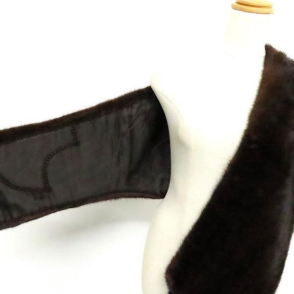 wnzm サガミンク SAGAMINK ストール・ショール 茶 ミンク 毛皮 ファー 