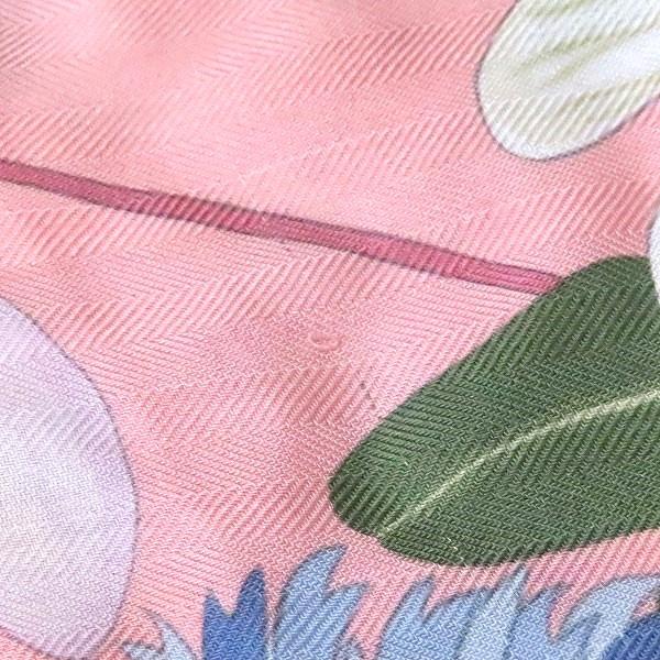 apzs エルメス HERMES カレ90 スカーフ ピンク マルチ ギリシャの花
