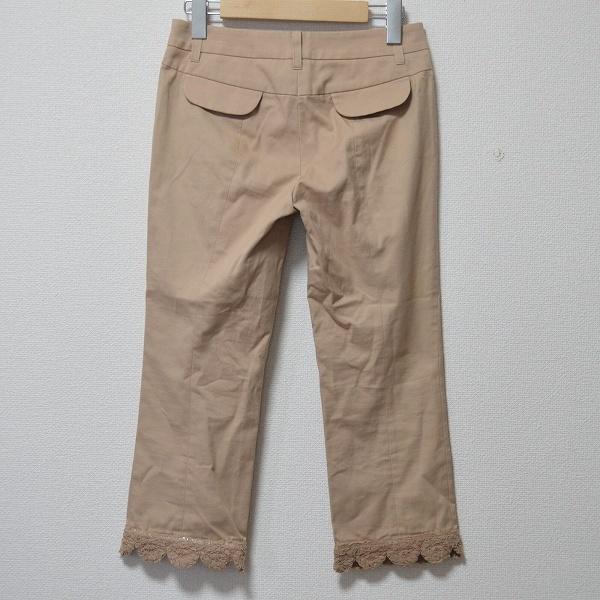 TO BE CHIC #anc SALE トゥービーシック パンツ 36 ベージュ 麻混 七分  