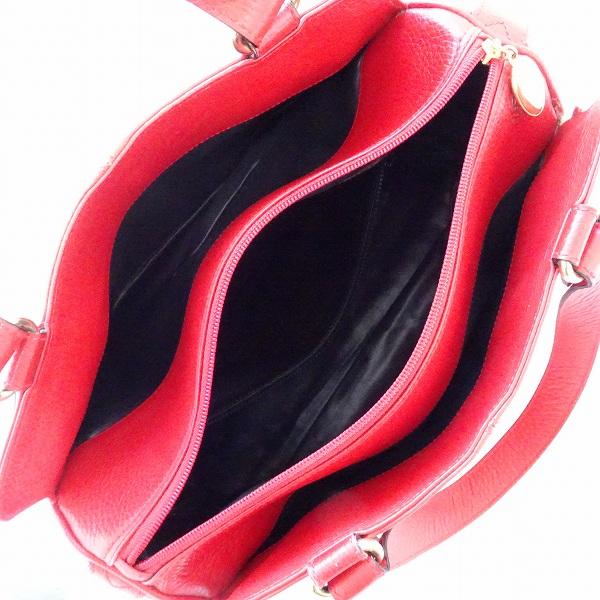 GHERARDINI #axb ゲラルディーニ ハンドバッグ 赤 レザー GHERARDINI #axb ゲラルディーニ ハンドバッグ 赤 レザー