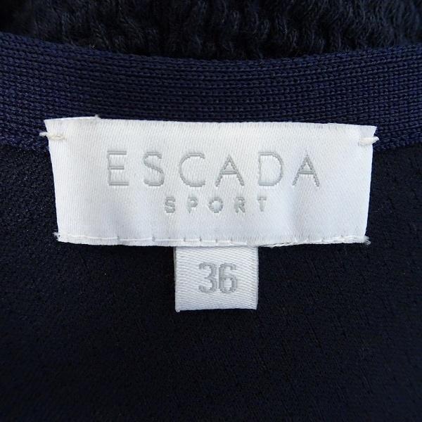 anc エスカーダ スポーツ ESCADA SPORT ワンピース 36 紺 ニット 金