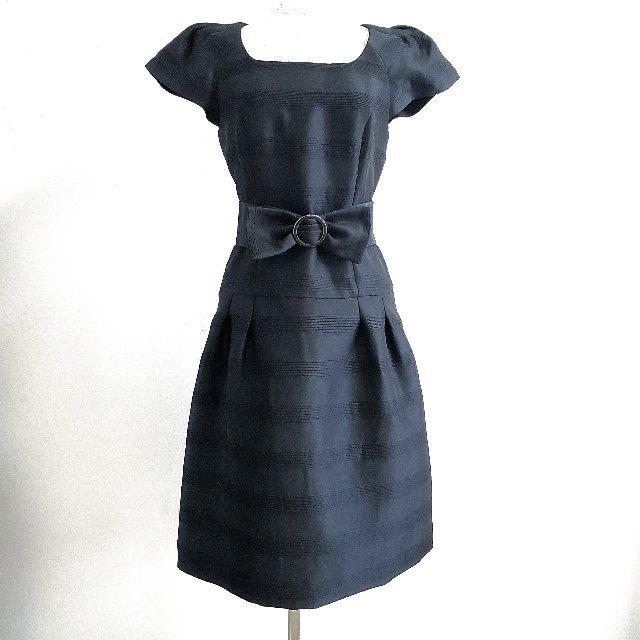 snc ミスアシダ missashida ワンピース 7 黒 ベルト付き 半袖  