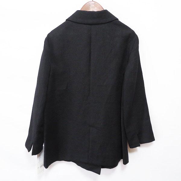 snc エミ emmi ジャケット 0 黒 麻混 ダブル タグ付き 新品同様 