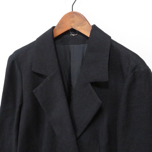 emmi #snc エミ ジャケット 0 黒 麻混 ダブル タグ付き 新品同様  