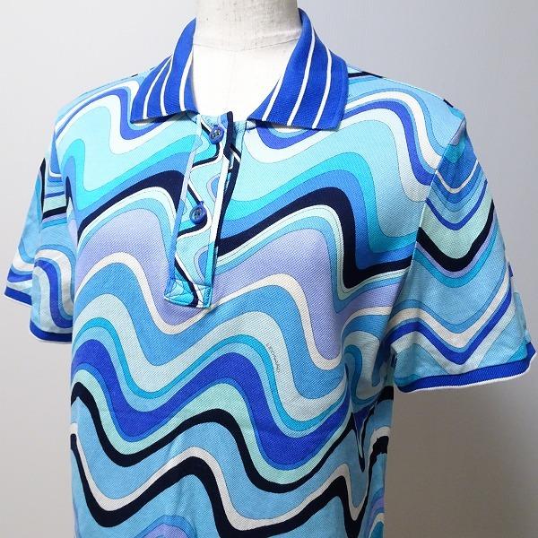 spc レオナールスポーツ LEONARD SPORT ポロシャツ 42 水色系 半袖 
