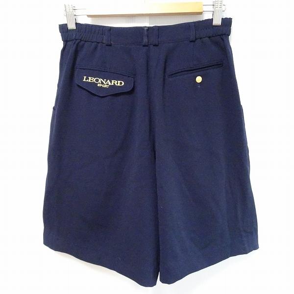 美品】レオナールスポーツ/キュロットパンツ／紺色/Mサイズ 買っ